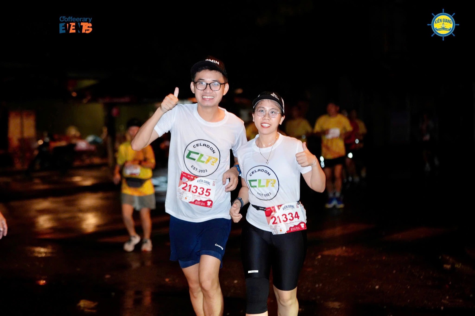 Trường Sơn và Thùy Dương cùng chạy trong một giải đấu đêm